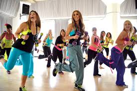 Women doing a Zumba® Toning session