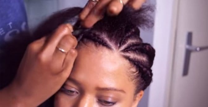 Ghana Braids How to Install Ghana Braids / Invisible Cornrows on Natural Hair