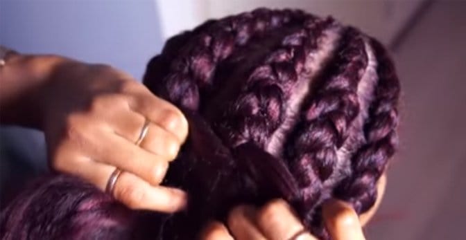 Ghana Braids How to Install Ghana Braids / Invisible Cornrows on Natural Hair