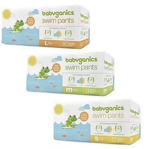 Babyganics swim pants, 40 nappies, large