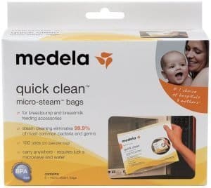 medela micro steam bags, for sanitary clean, microwavable, personal review