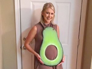 Avocado halloween pregnant woman costume