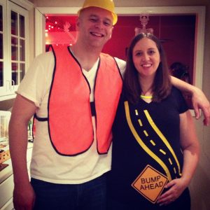 bump ahead pregnancy costume